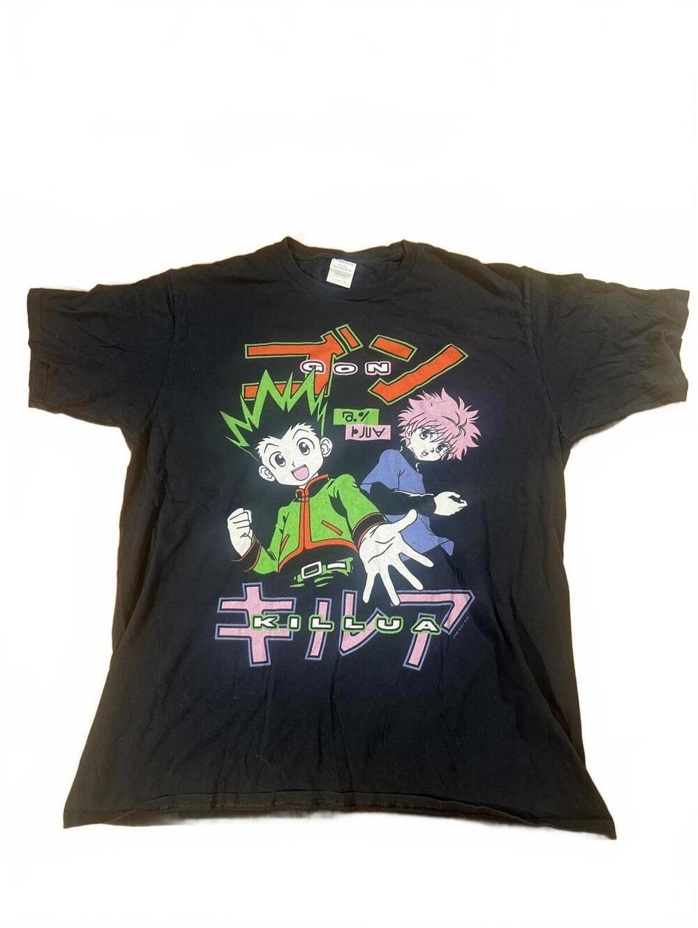 HunterXHunter Gon & Killua Large Black Anime Tee